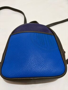 Celine Blue and Purple Leather Backpack